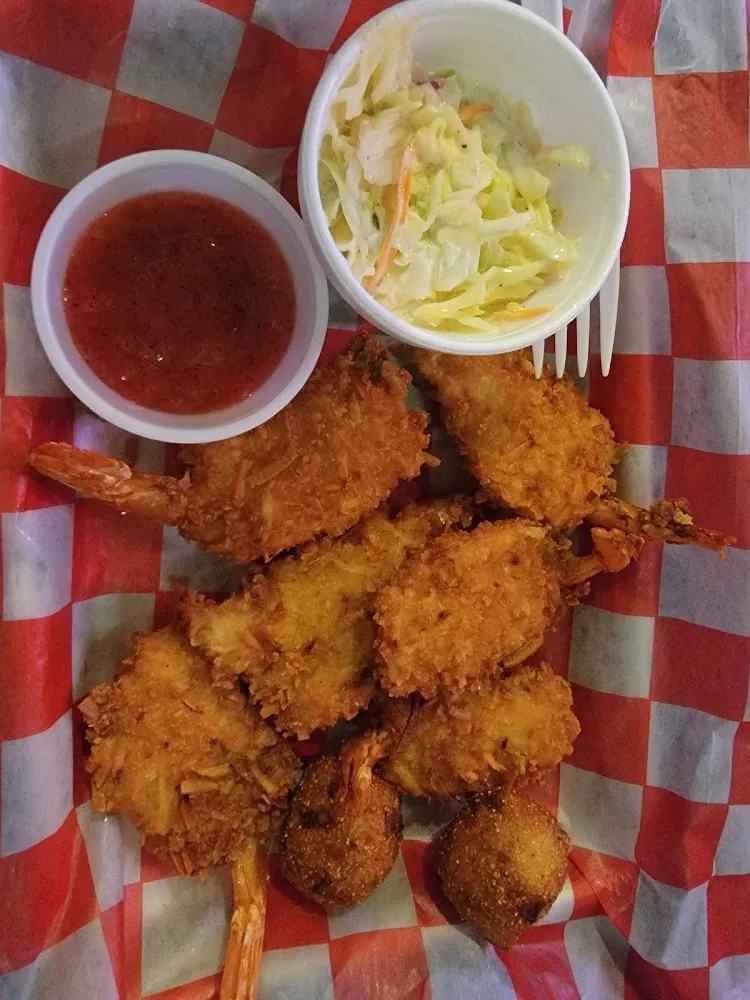 Coconut Shrimp w Coleslaw